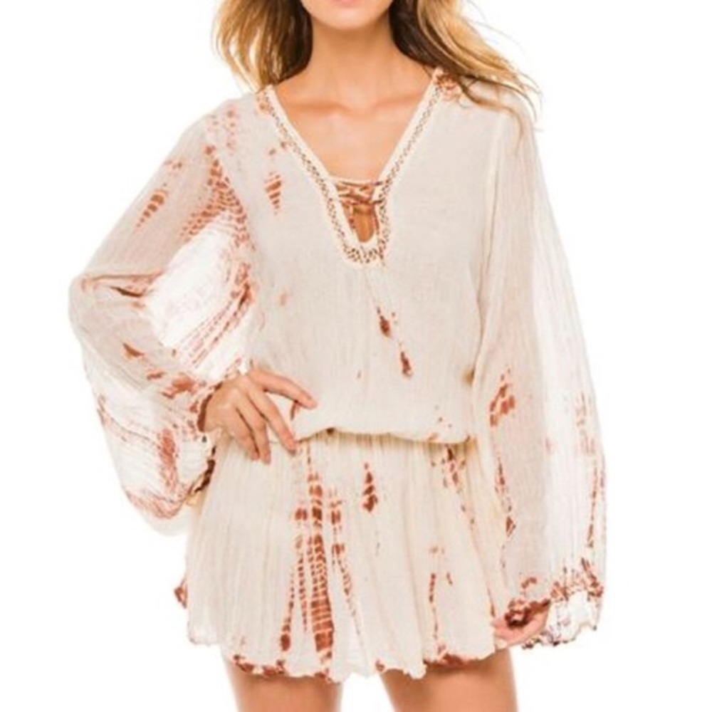 Jen’s Pirate Booty Tie Dye Cotton Gauze Dress